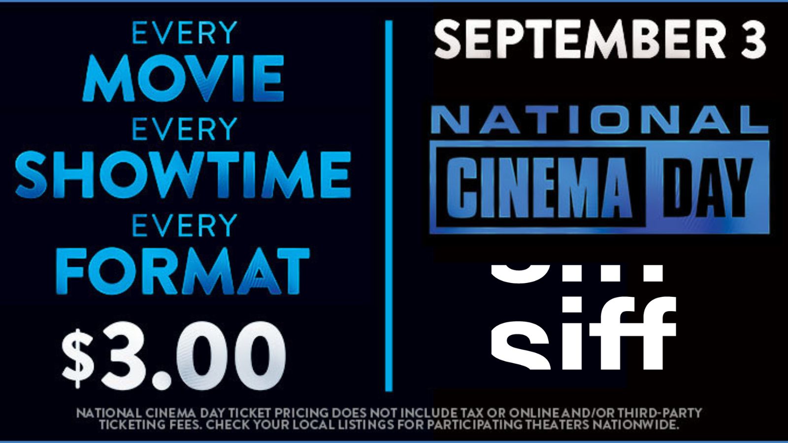 Celebrate National Cinema Day at SIFF with 3 Tickets on September 3